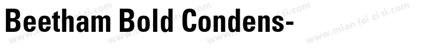 Beetham Bold Condens字体转换